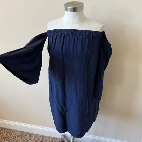 Lilly Pulitzer Sanilla 100% silk off the shoulder dress 5751 - Picture 7 of 10